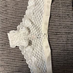 Victoria's Secret White Lace Mesh Panties